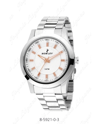 NOWLEY RELOJ HOT CABALLERO ESFERA BLANCA                                                            