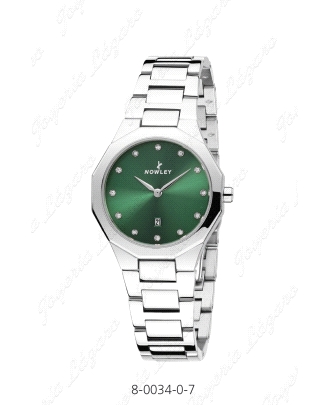 NOWLEY RELOJ PRISMA SEÑORA ESFERA VERDE                                                             