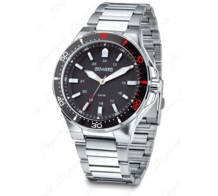 DUWARD RELOJ CAB, ACERO/NEGRO BISEL SPORT CYCLONE
