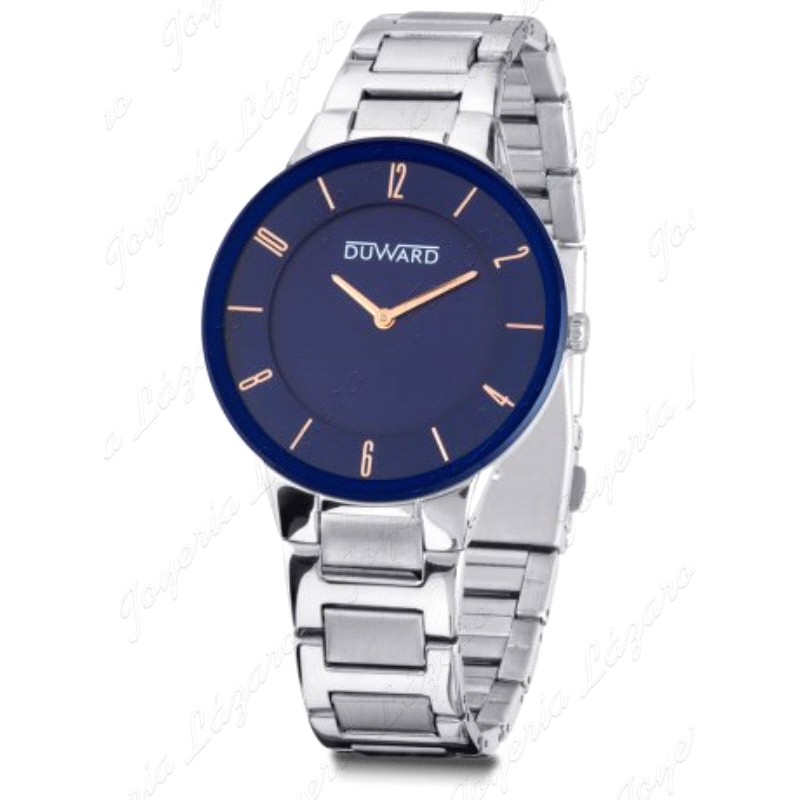 DUWARD RELOJ CAB. ACERO/AZUL ELEGANCE SETAELE                                                       