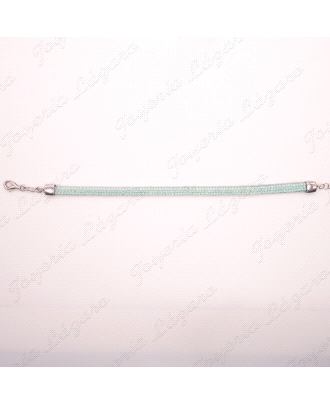 PLATA/SWAROVSKI PULSERA VERDE                                                                       