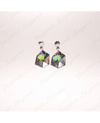 PLATA/SWAROVSKI PENDIENTES LARGOS                                                                   