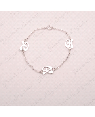 PULSERA PLATA 3 INDALOS BAILON                                                                      