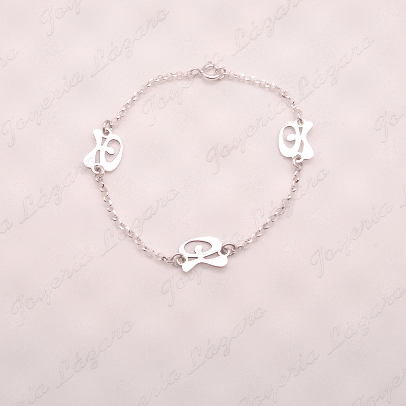 PULSERA PLATA 3 INDALOS BAILON                                                                      