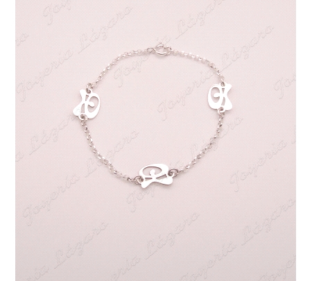 PULSERA PLATA 3 INDALOS BAILON                                                                      