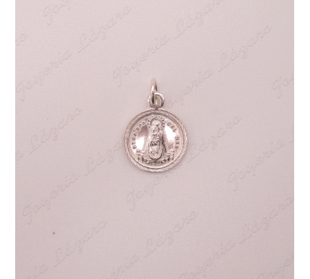 MEDALLA PLATA VIRGEN DEL MAR 17MM