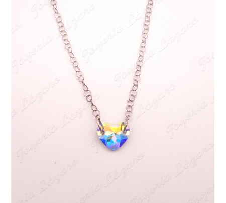 PLATA GARG. SWAROVSKI CORAZON  TRANS 16M                                                            