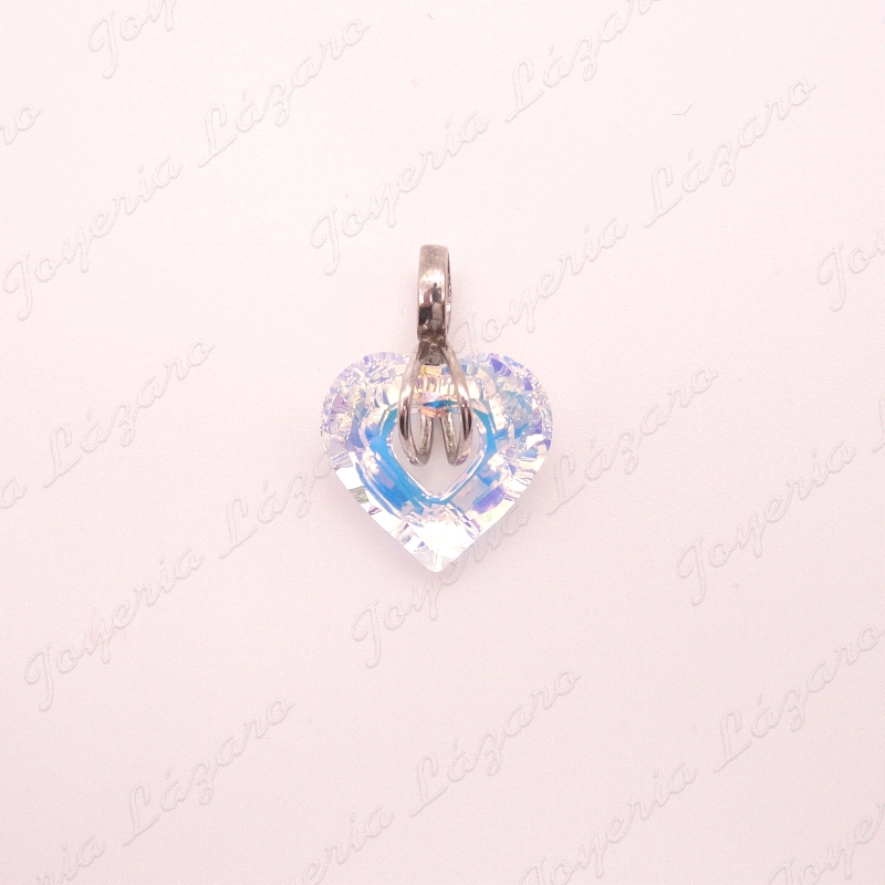 PLATA COLG. SWAROVSKI CORAZON TALADRO 17                                                            