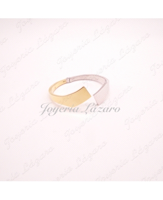 PULSERA 18KT BIC. RIGIDA BISAGRA.65mm INT.                                                          