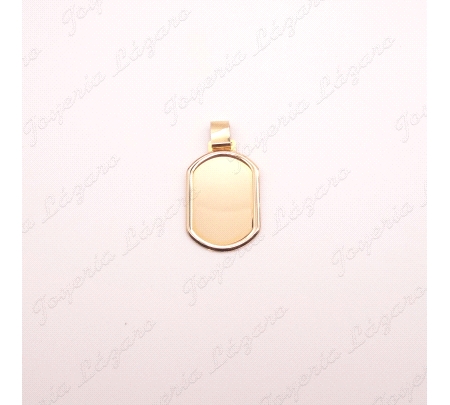 PLACA ORO 18 KTS 18X30MM  MARCO                                                                     