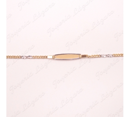ORO 18 KTS ESCLAVA BEBE  CADENA BIC.