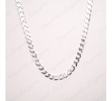 CADENA 60 CM. PLATA BARBADA 6MM                                                                     