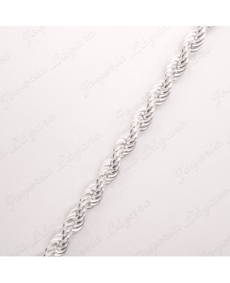 CADENA 60 CM. PLATA CORDON SALOMONICO 5MM                                                           