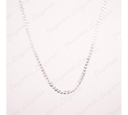 CADENA 50 CM. PLATA BARBADA 8MM                                                                     