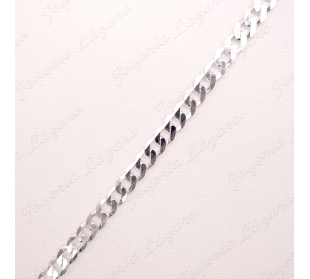 CADENA 50 CM. PLATA BARBADA 8MM