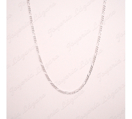 CADENA 45 CM. PLATA 3X1