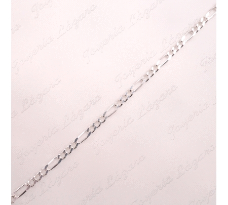 CADENA 45 CM. PLATA 3X1