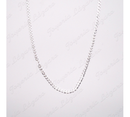 CADENA 45 CM. PLATA FORZADA  2MM