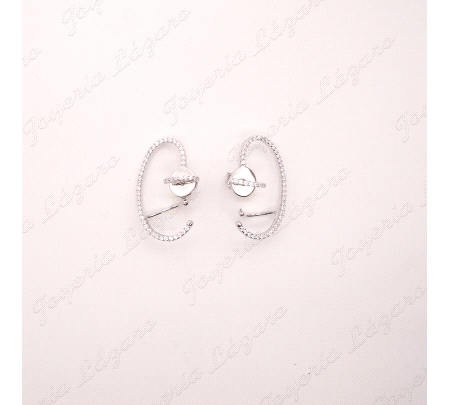 PEND. PLATA DISEÑO CUBRE OREJA                                                                      