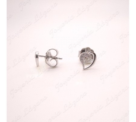 PEND. PLATA CORAZON MITAD CON CIRCONITAS CALADO