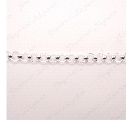 PULSERA  PLATA LEY BOLAS PLACARI                                                                    