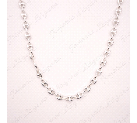 CADENA 60 CM. PLATA CALABROTE 8X10                                                                  