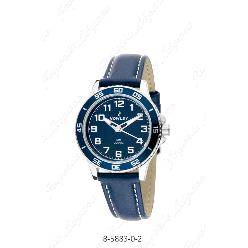 RELOJ NOWLEY INFANTIL  AZUL PIEL                                                                    