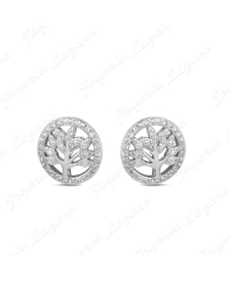 PEND. PLATA RODIADA ARBOL VIDA 1MM CIRCONITAS                                                       