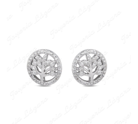 PEND. PLATA RODIADA ARBOL VIDA 1MM CIRCONITAS                                                       