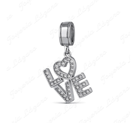 ABALORIO PLATA A TU LADO LOVE