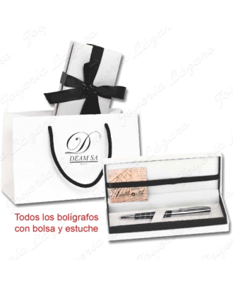 BOLIGRAFO CON ESTUCHE Y BOLSA DE REGALO                                                             