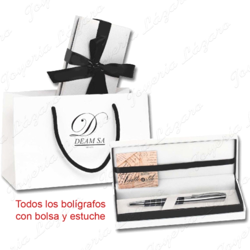 BOLIGRAFO CON ESTUCHE Y BOLSA DE REGALO                                                             