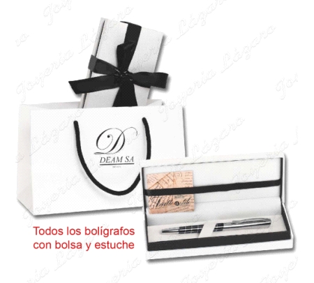 BOLIGRAFO CON ESTUCHE Y BOLSA DE REGALO