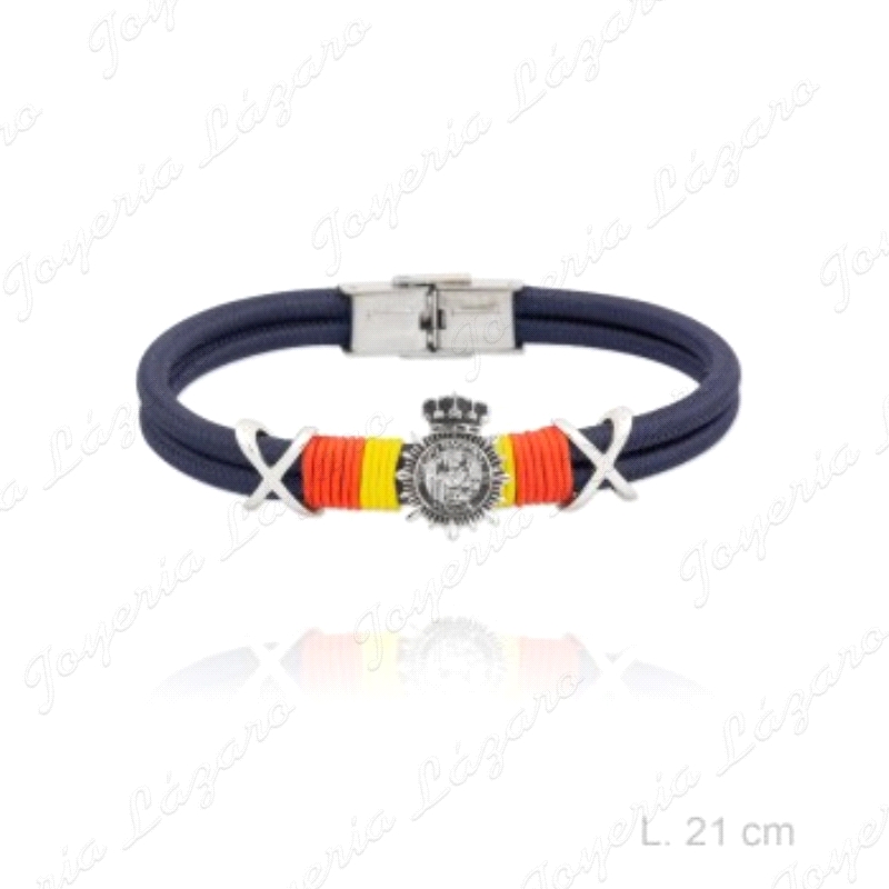 PULSERA ACERO POLICIA NACIONAL                                                                      