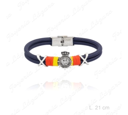 PULSERA ACERO POLICIA NACIONAL                                                                      