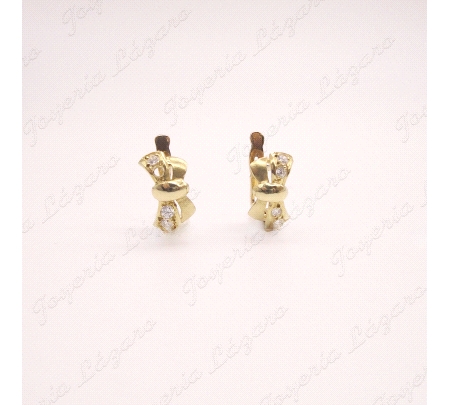 PEND. ORO 18KT OCASION LACITO CON CIRCO CIERRE CAT.