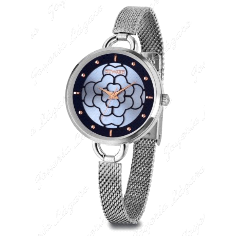 DUWARD RELOJ  LADY  WOMAN ACERO ESFERA AZUL  ESTERILLA FINA                                         