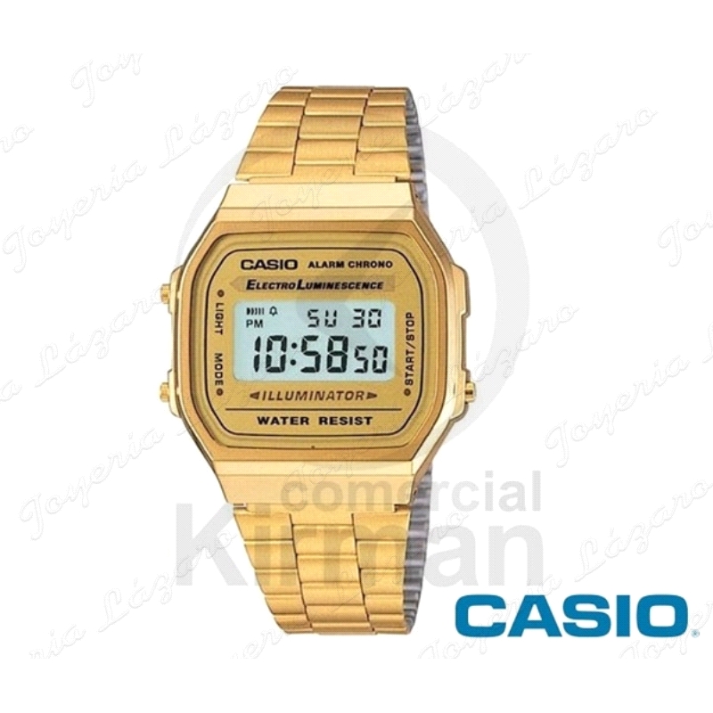 CASIO RELOJ DIGITAL DORADO vintage caja dorada                                                      