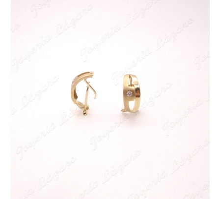 PENDIENTES 18KTS OMEGA                                                                              