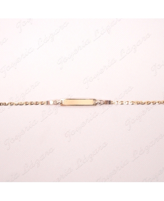 PULSERA 18KT BIC.ESCLAVA BEBÉ 2º POSTURA                                                            