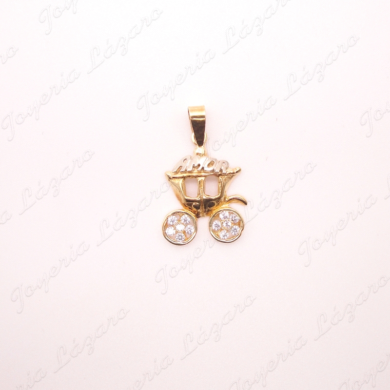 COLGANTE ORO 18KT,CARRO  AMOR                                                                       