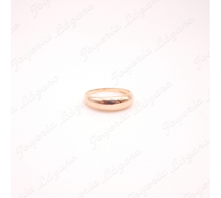 SORTIJA 18KTS 1/2 CAÑA HUECA                                                                        