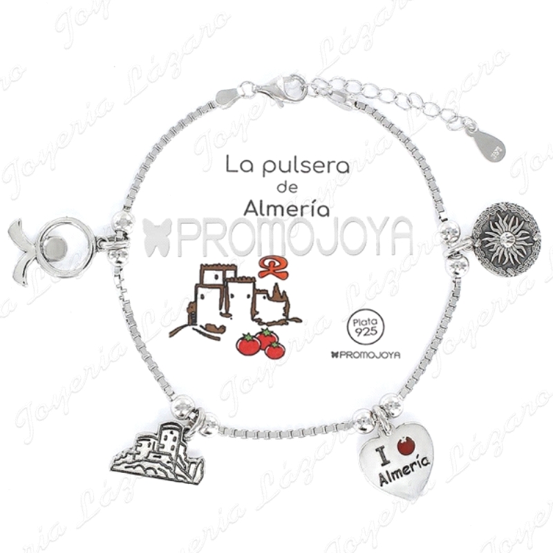 PULSERA PLATA  ERES LO MAS PROVINCIA ALMERIA                                                        