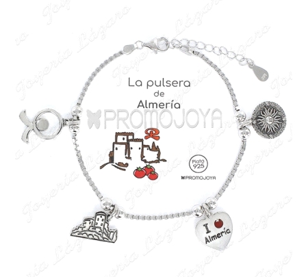 PULSERA PLATA  ERES LO MAS PROVINCIA ALMERIA                                                        