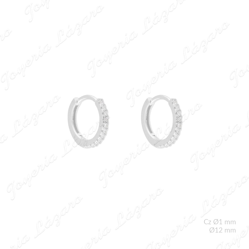 PEND. AROS PLATA CIRCONITA | O12MM                                                                  