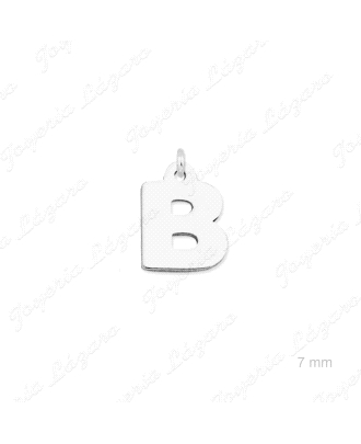 COLGANTE PLATA CHARMS LETRA B                                         