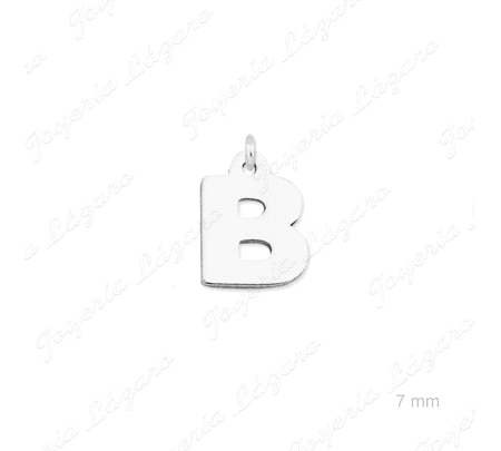 COLGANTE PLATA CHARMS LETRA B