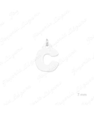 COLGANTE PLATA CHARMS LETRA C                                         