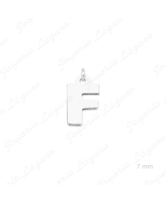 COLGANTE PLATA CHARMS LETRA F                                         