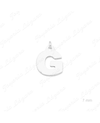 COLGANTE PLATA CHARMS LETRA G                                         